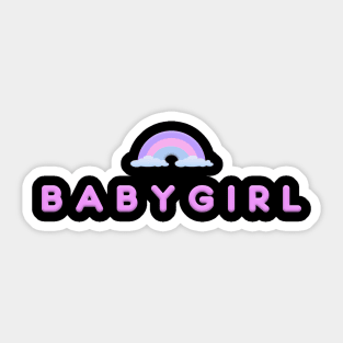 BabyGirl Rainbow Sticker